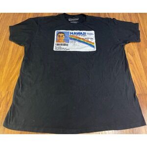 Superbad McLovin Hawaii Driver License T-Shirt Ripple Junction Black XL Mens